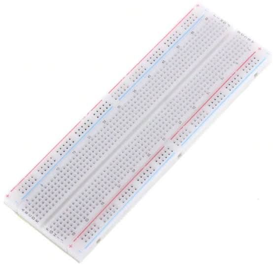Breadboard 830 points — plaque d’essai sans soudure, 2 rails d’alimentation