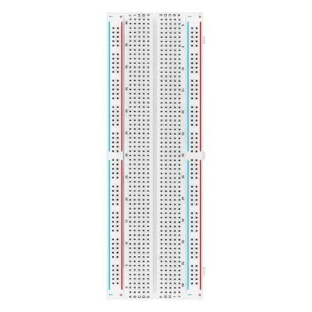 Breadboard 830 points — plaque d’essai sans soudure, 2 rails d’alimentation