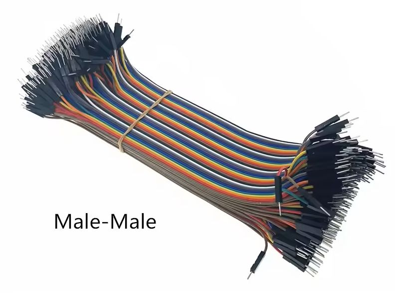 Lot de 10 câbles de connexion Dupont M/M (mâle/mâle), fil Jumper 20 cm