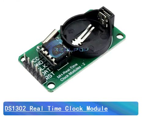 Module Horloge Temps Réel DS1302 RTC avec Support Pile CR2032 - Real Time Clock Board Arduino ESP32